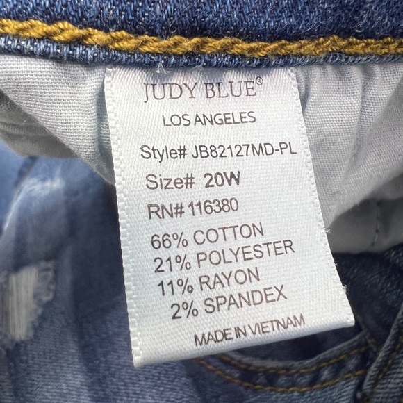 👖|•JUDY BLUE•| Skinny Fit Distressed Jeans Size 20W👖 - Picture 4 of 4